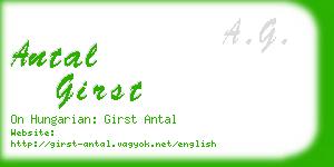 antal girst business card